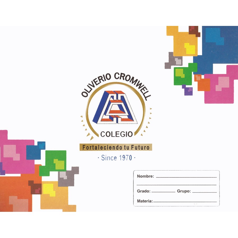 Cuaderno apaisado con espiral cuadro alemán de 100 hojas
